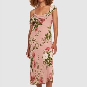 Reformation Reya Floral Rose/Pink Dress